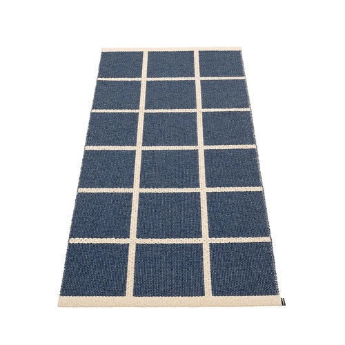 Vävd Matta Criss Dark Blue 70x150 cm