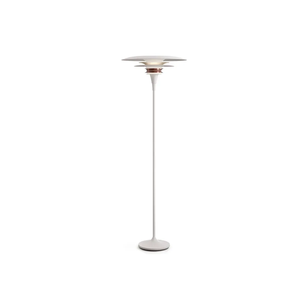 Diablo golvlampa Ø50 cm metall mattvit/rosé silver