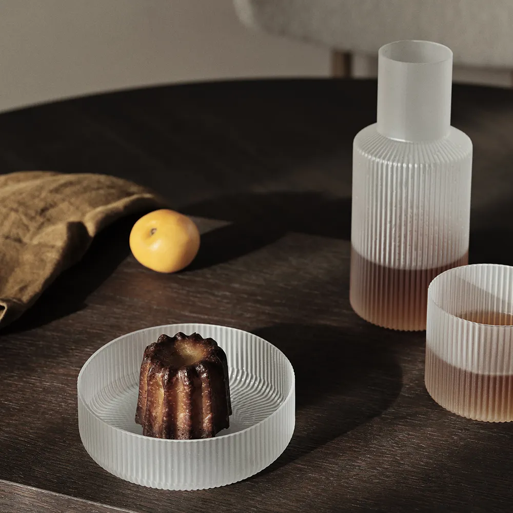 Ripple Karaff med glas - Frosted