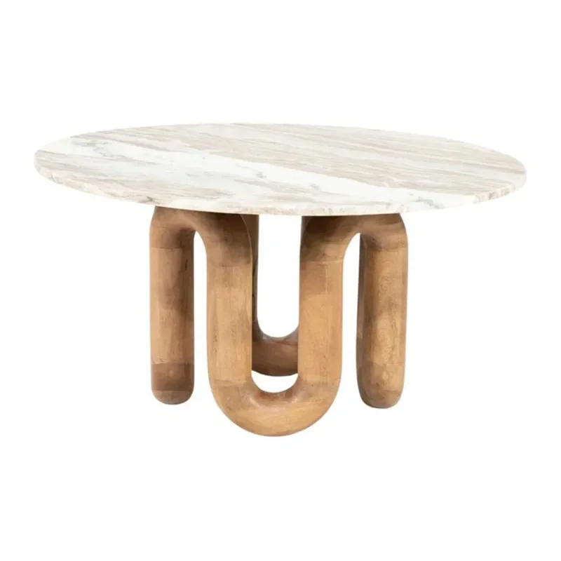 LoopStone soffbord 80x80x42 cm marmor natur
