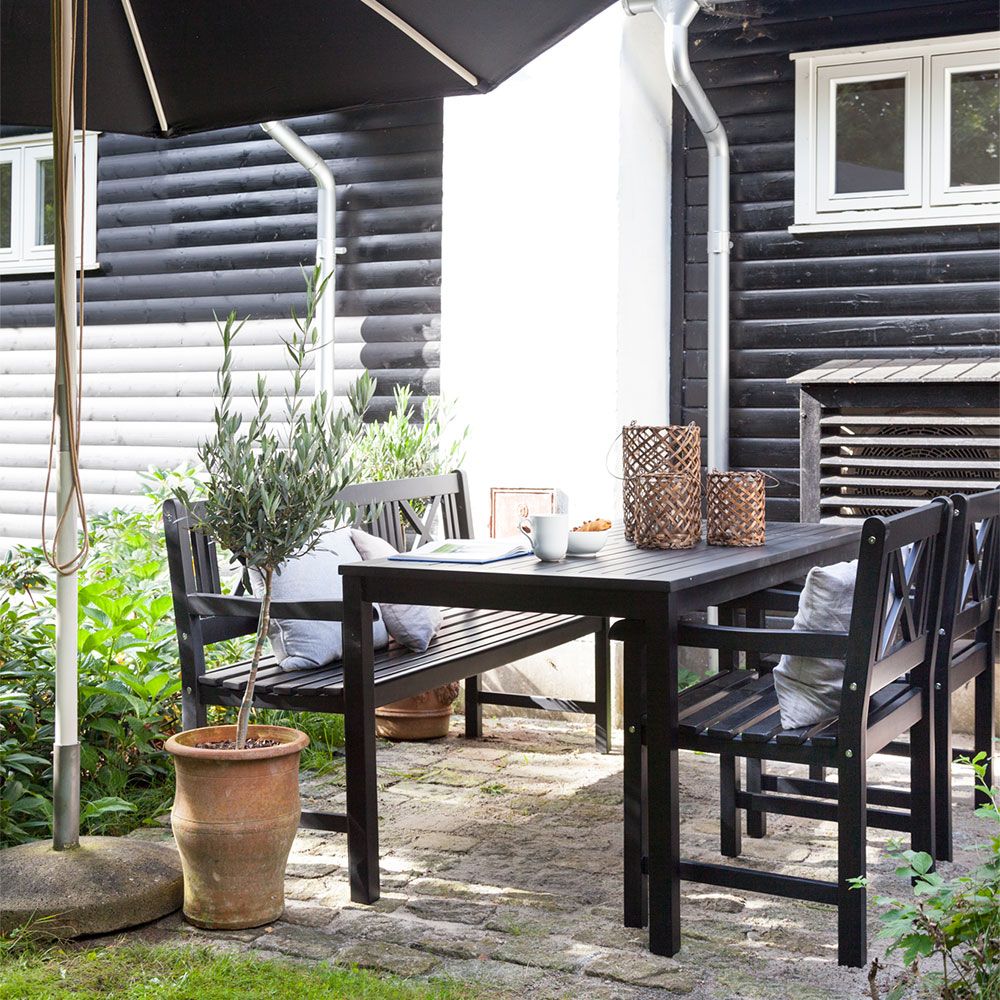 Rosenborg bord 80x165 cm svart 