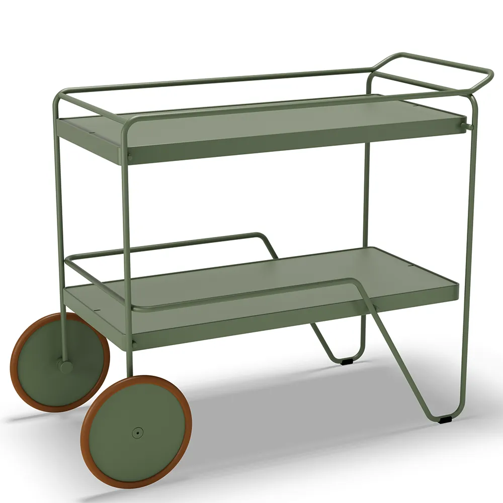 Click Serving cart Mono Olive green