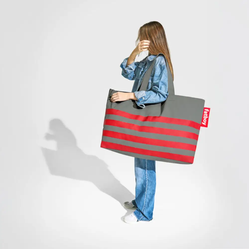 carry-too-much-bag canvas recycled charcoal grey