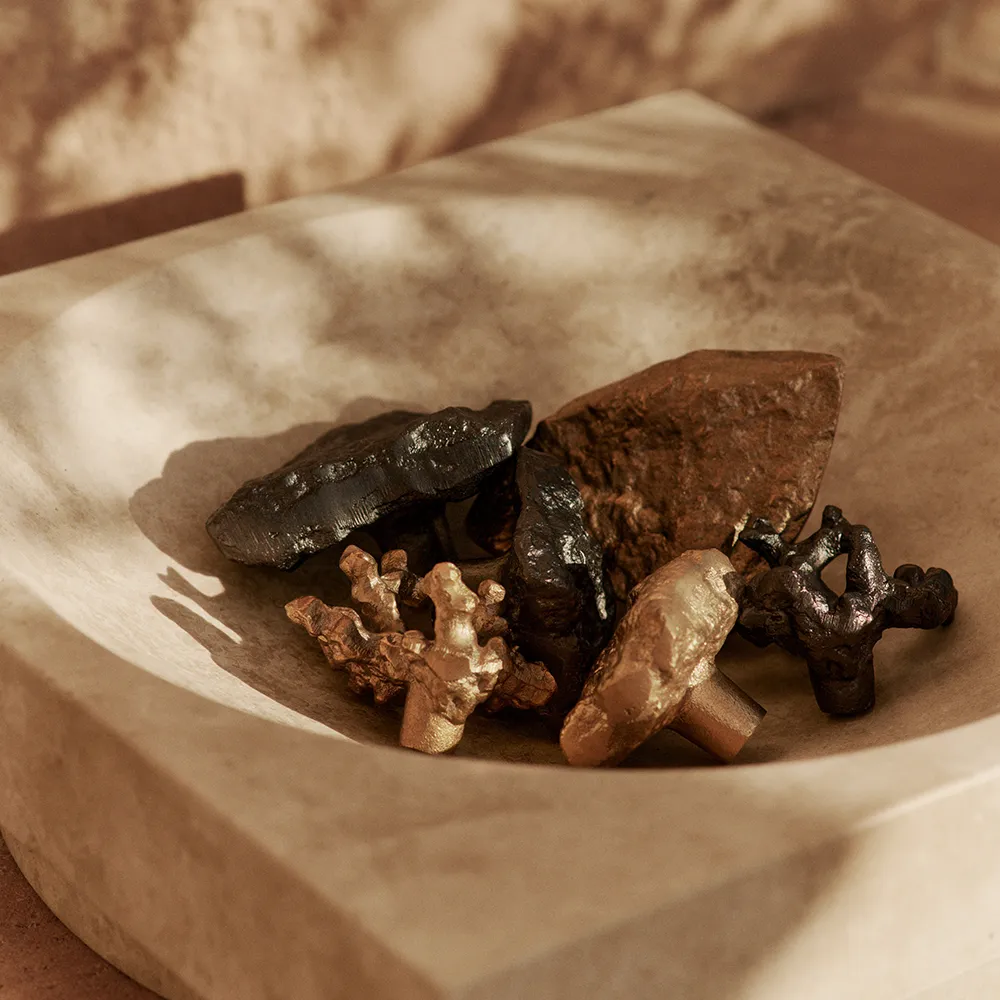 Hew Dekorationsskål låg Travertine