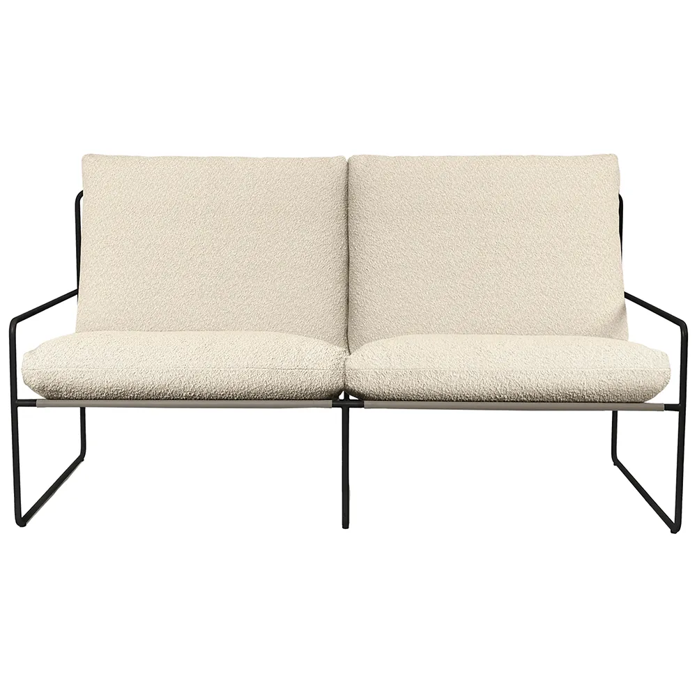 Desert 2-sits soffa Black/Off-white