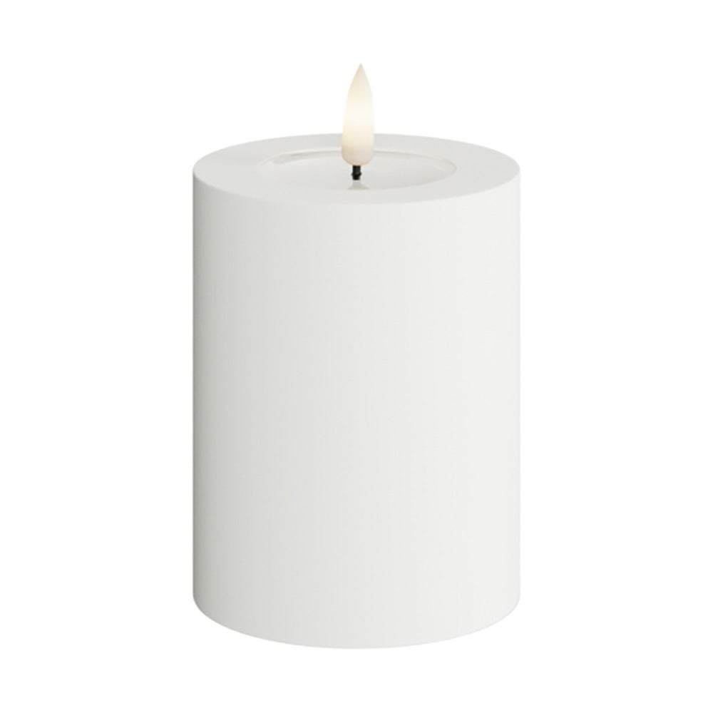 LED blockljus utomhus  7,5x10 cm vit