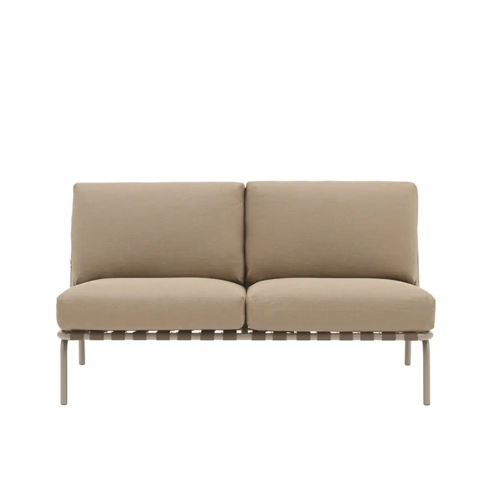 Loungesoffa Settle 2-seater Ribbed Weave 5/Taupe
