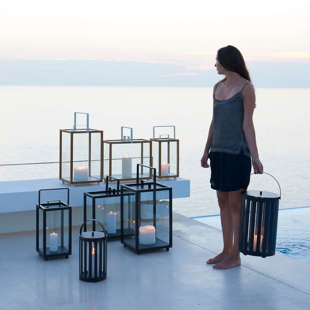 Lighttube ljuslykta liten Lava Grå