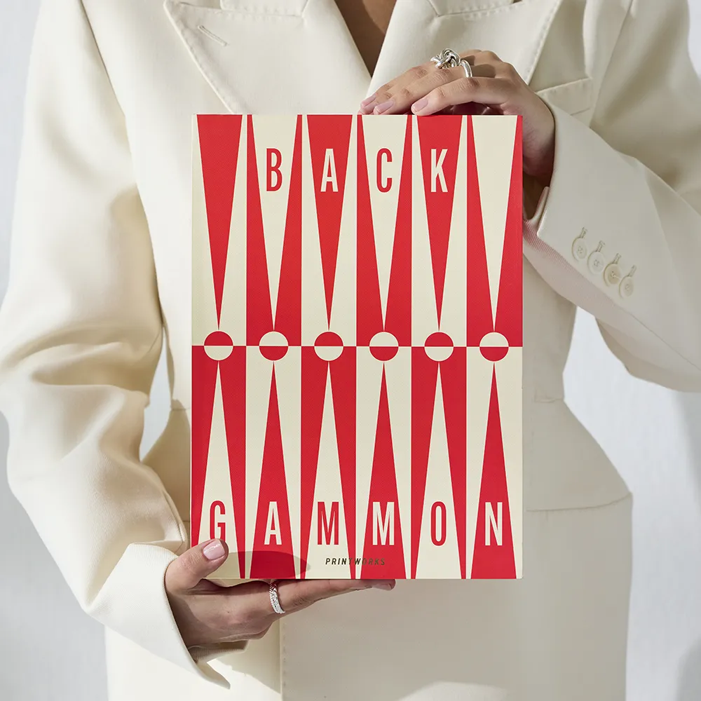 Backgammon Art of Red/Cream