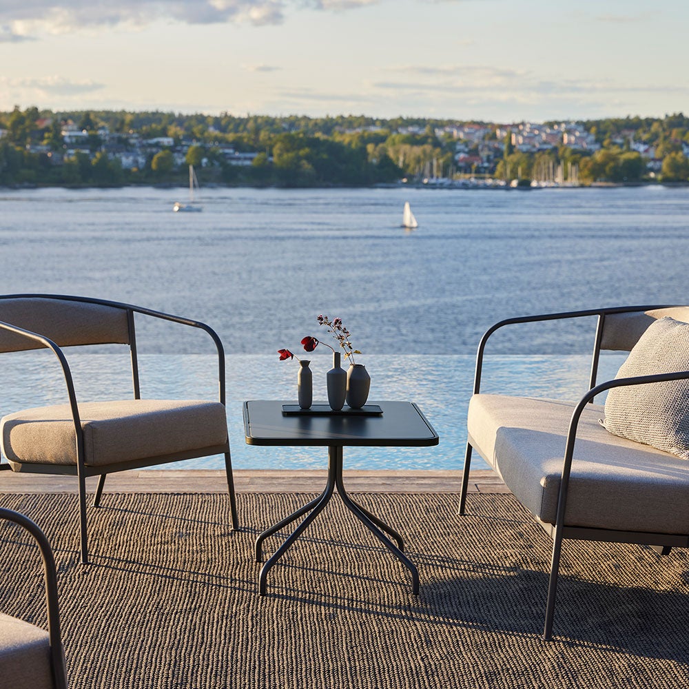 Arholma lounge chair, dark grey 