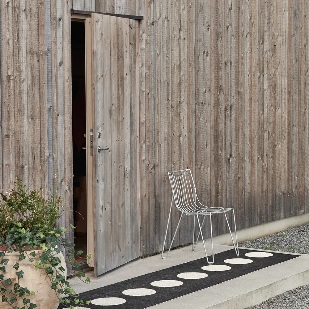 Vera matta 70x225 cm black/vanilla 