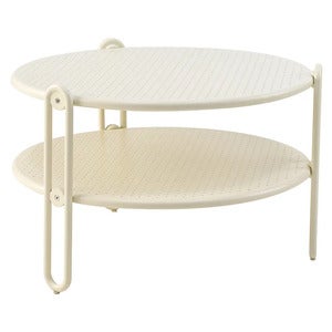 Blixt soffbord 65 cm Pearl White