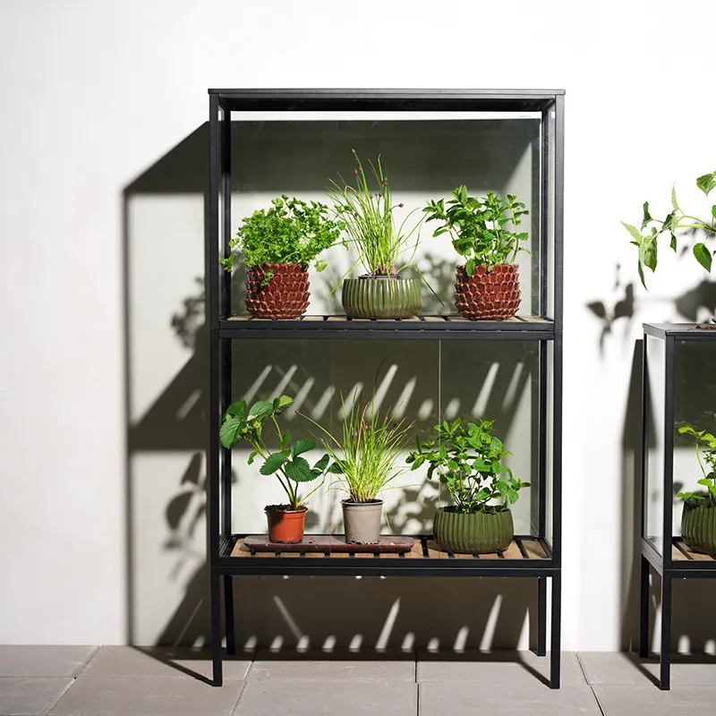 Grower Greens växtskåp   hög  svart