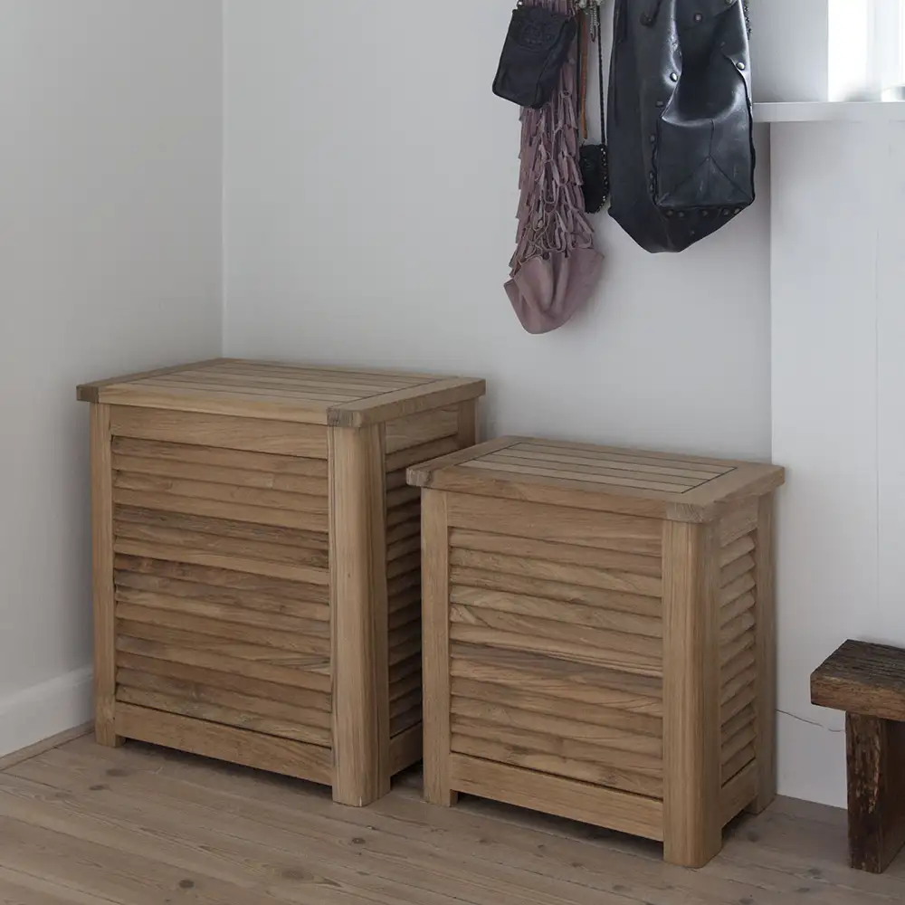 Classic Tvättkorg 55 cm Teak