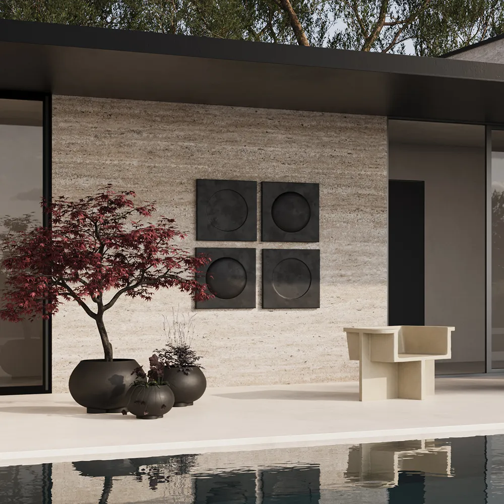 Urchin kruka Medio - Coffee