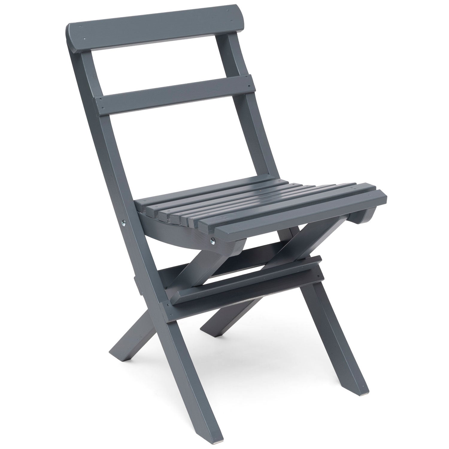 Torpet stol stålgrå furu 