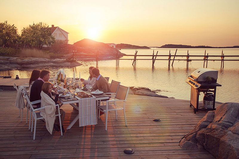 Leone matbord 100x200 cm vitt / grått 