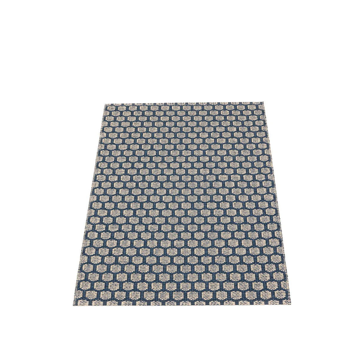 Vändbar Plastmatta MIMI Ocean Blue/Cream 70x360 cm