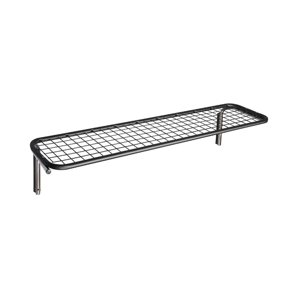 Classic skohylla enkel 110 cm Svart Krom