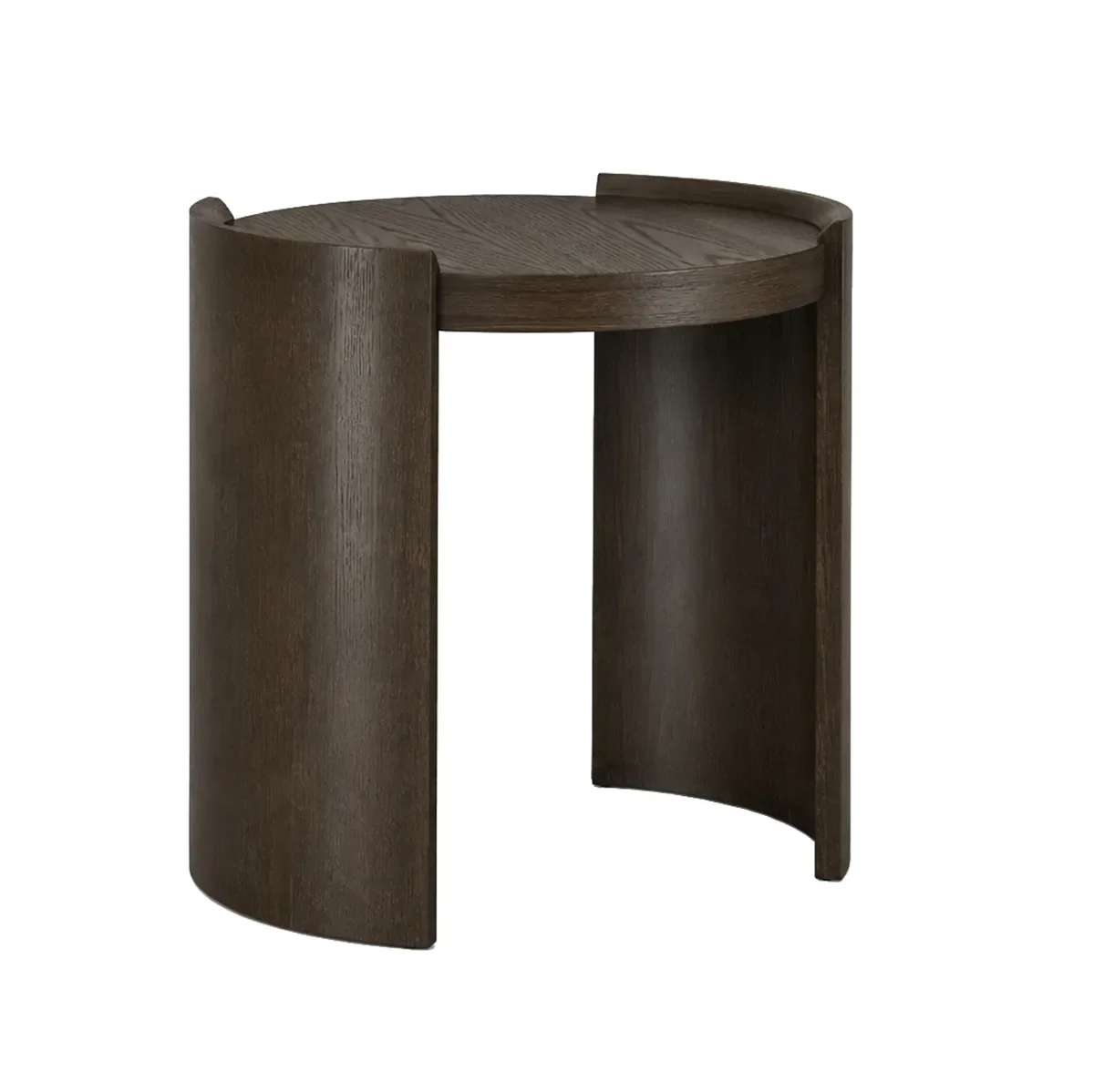 Runt sidobord Oakland Ø 55 cm US brown