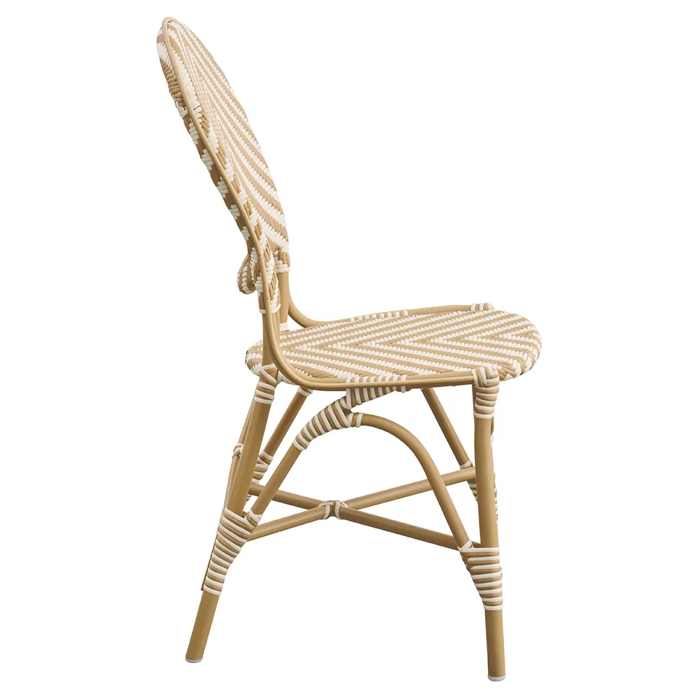 Isabell outdoor matstol ivory/honey