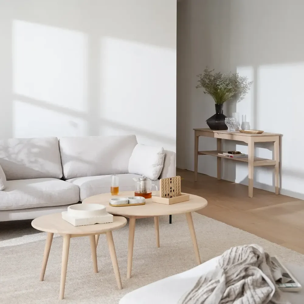 Markham avlastningsbord vitpigmenterad ek