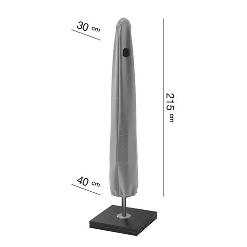 Parasollskydd 215x30/40 cm grått