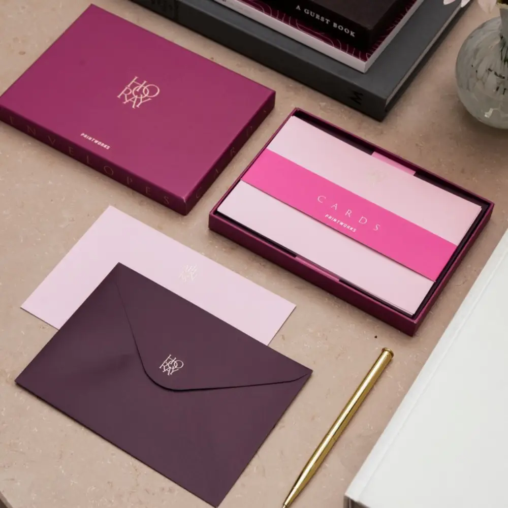 Gratulationskort med kuvert Cerise