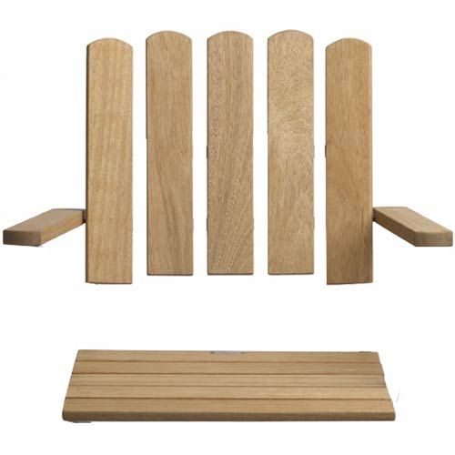 Träsats A2, 45 Cm Obehandlad Ek, Inkl. Skruv