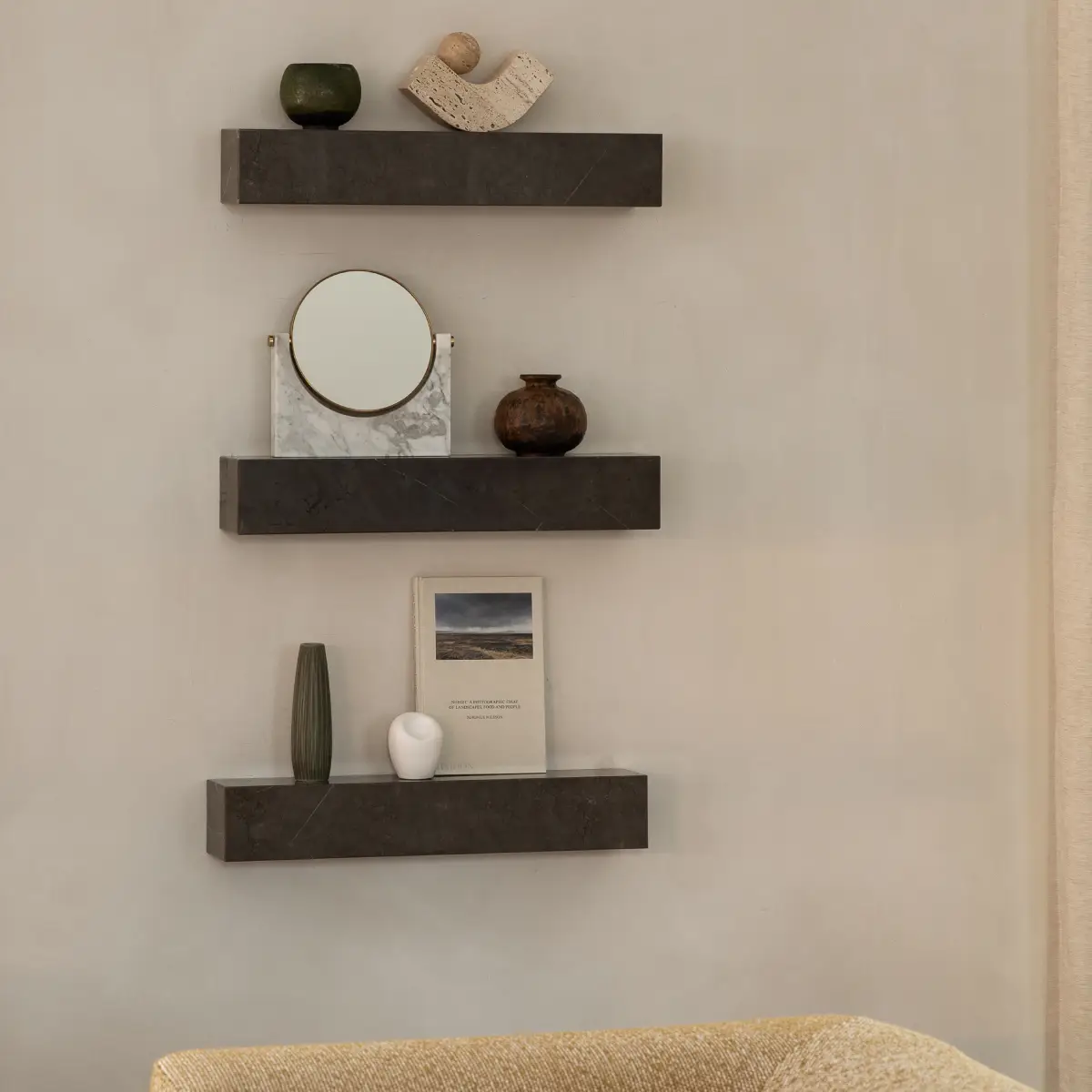 Plinth Hylla Marmor Grey Kendzo