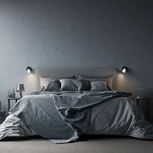 Cut vägglampa svart G9 