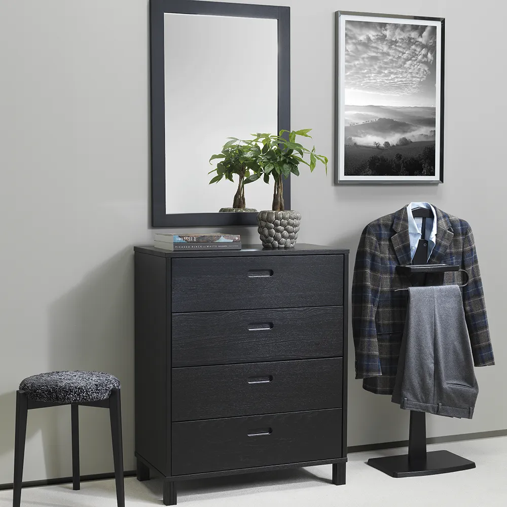 Nova Spegel 90x60 cm Svartbetsad Ek