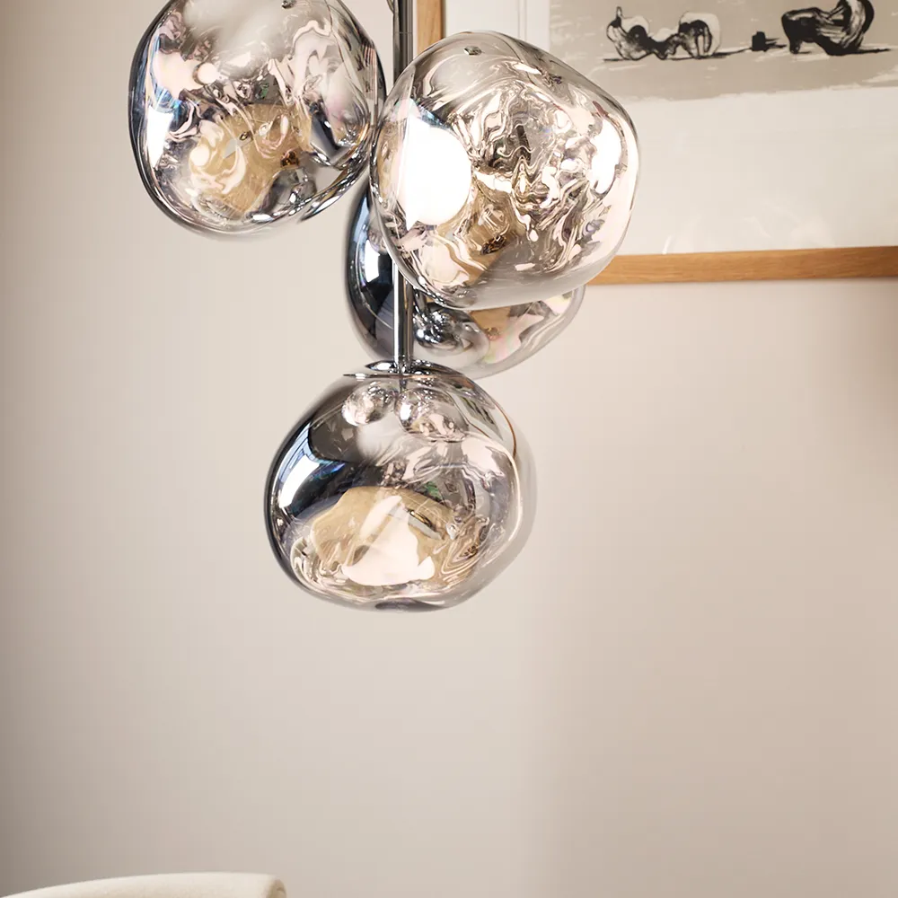Melt Chandelier Mini Silver Takkrona LED