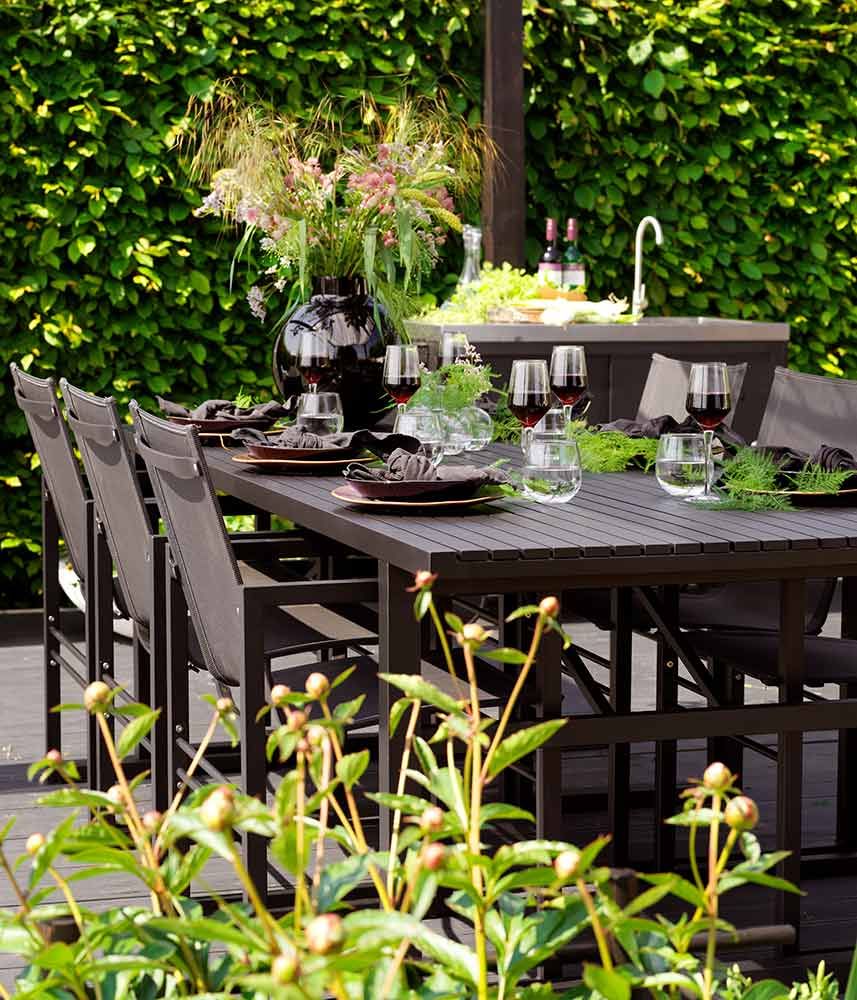 Vevi karmstol svart/svart 