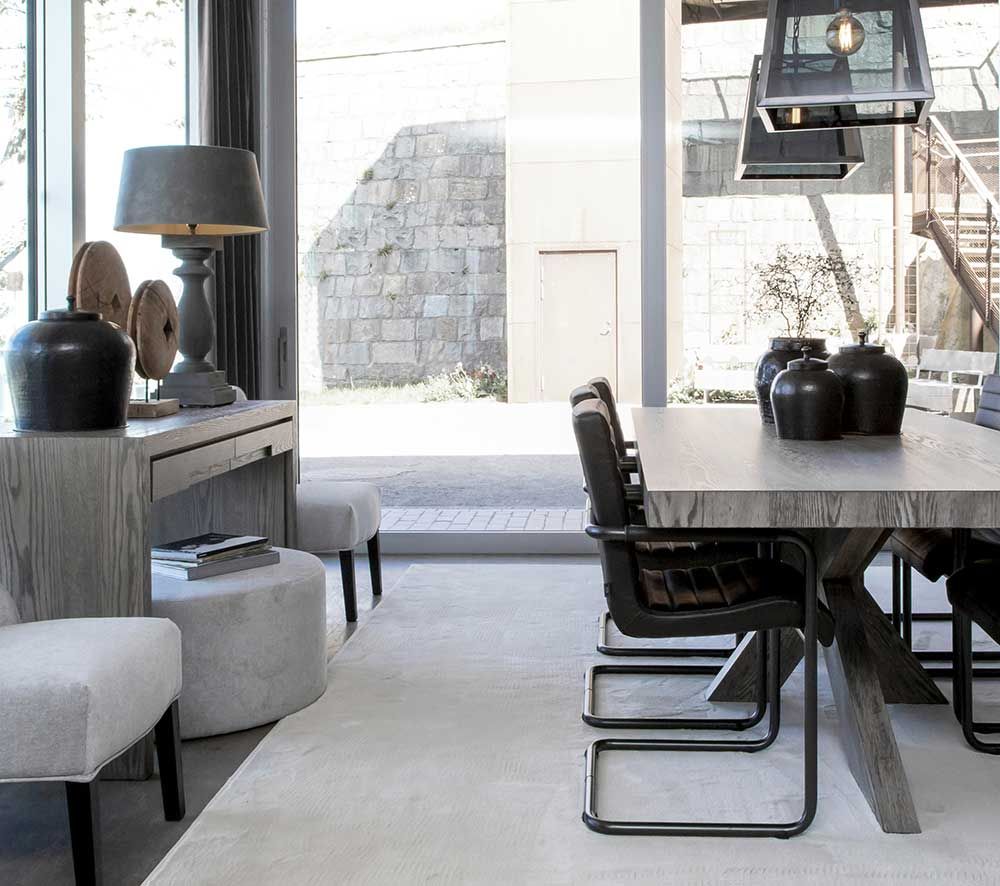 Hunter Matbord 130 Cm Antikgrå