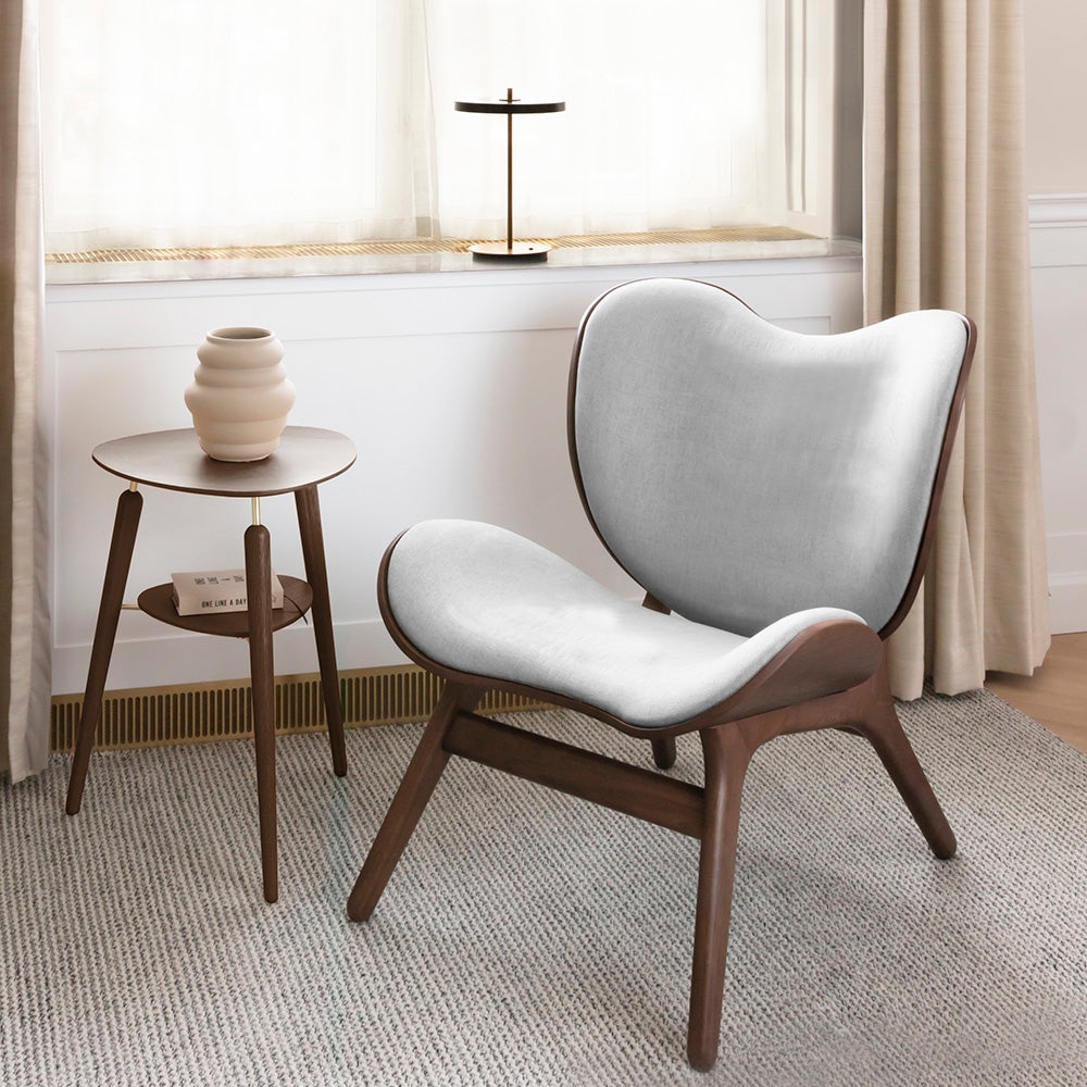 A Conversation Piece Loungestol Dark Oak/Sterling