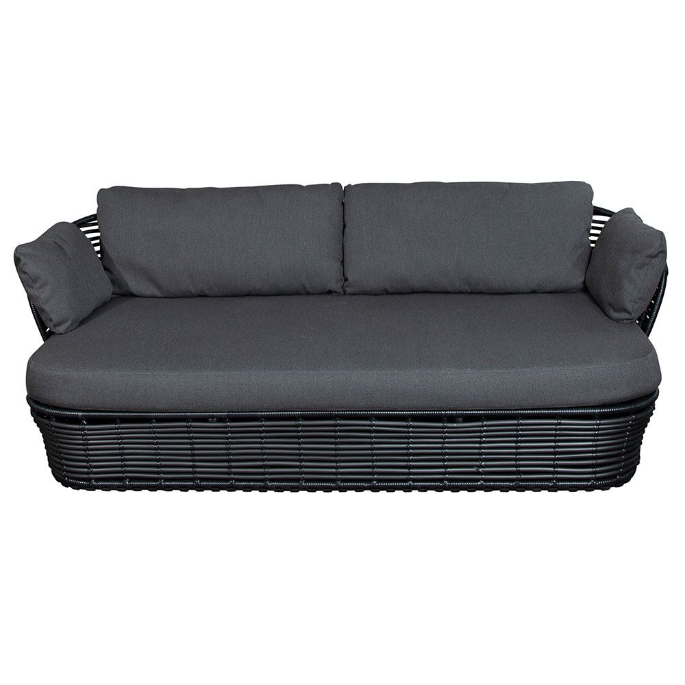 Basket loungesoffa Graphite konstrotting inkl Grå Airtouch dynset