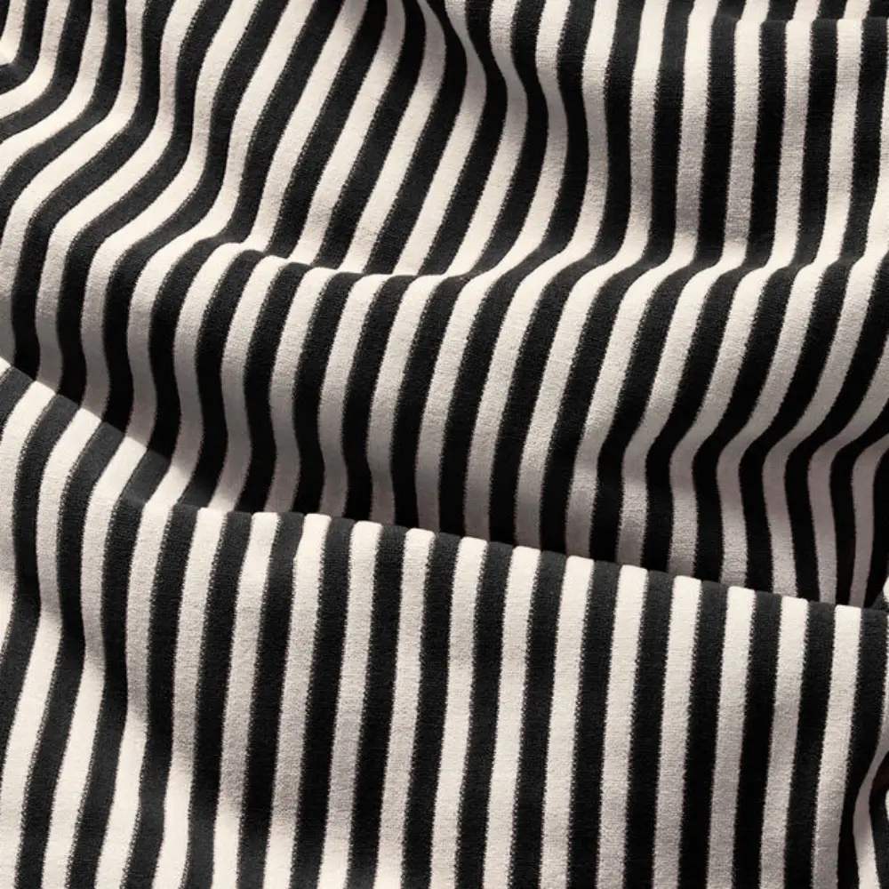 square kudde terry black creme