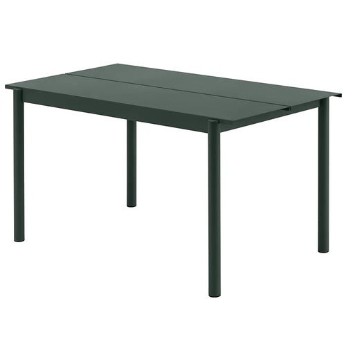Linear Steel Matbord 140X75 cm Dark Green 