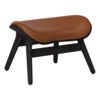 A Conversation Piece Ottoman Fotpall Black Oak/Umage Leather Cognac