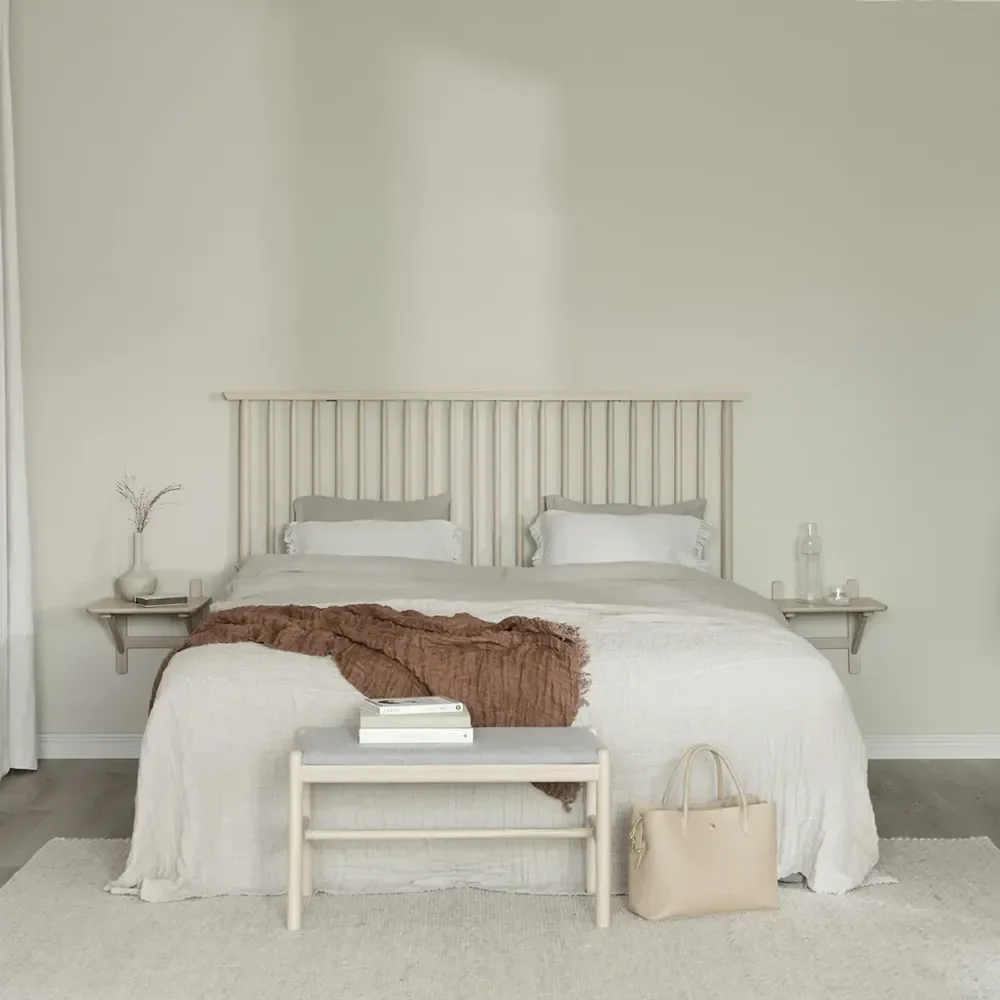  Riggins sänggavel 194x84 cm vitpigmenterad