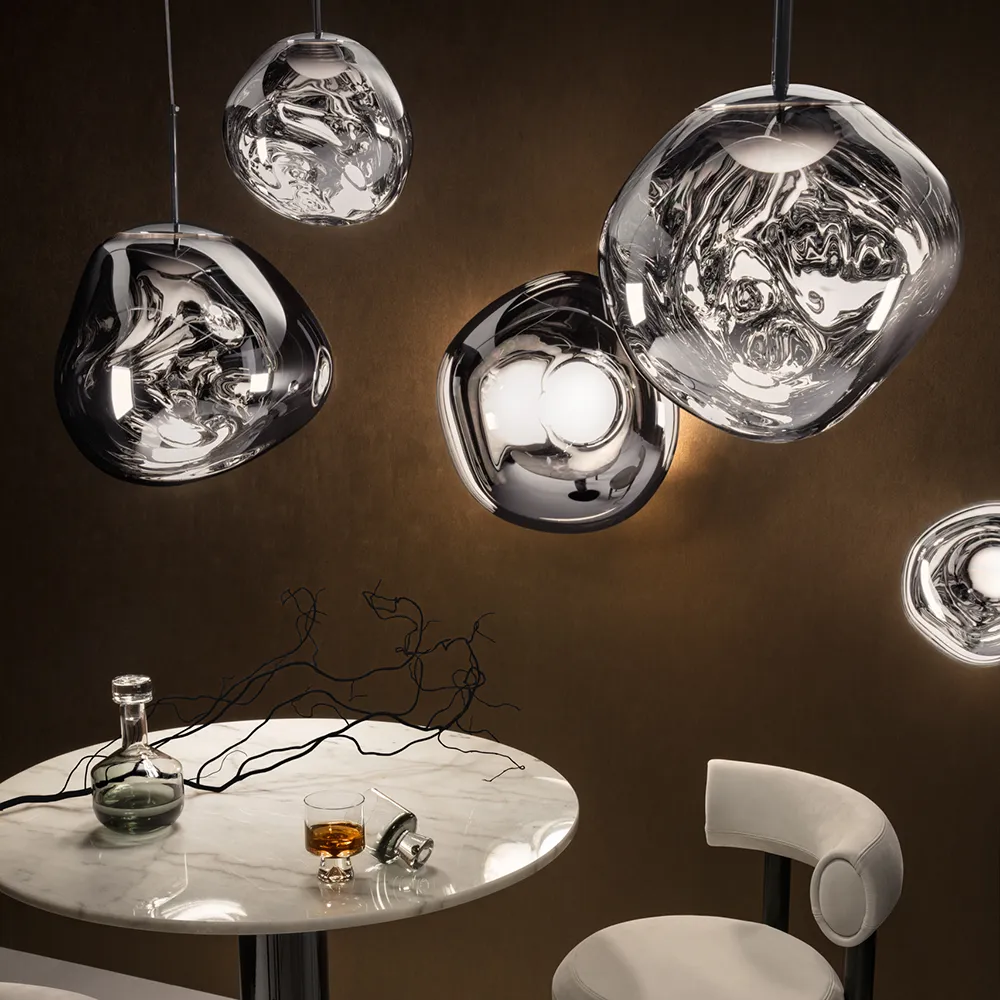 Melt Pendel Silver LED