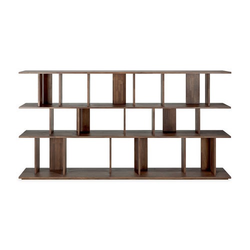 Irregular Hylla Lackad teak 224 x 37 x 115 cm