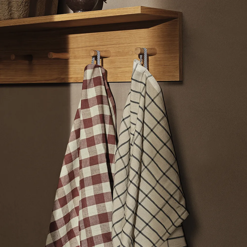 Kökshandduk Hale  Cinnamon/Grey Green