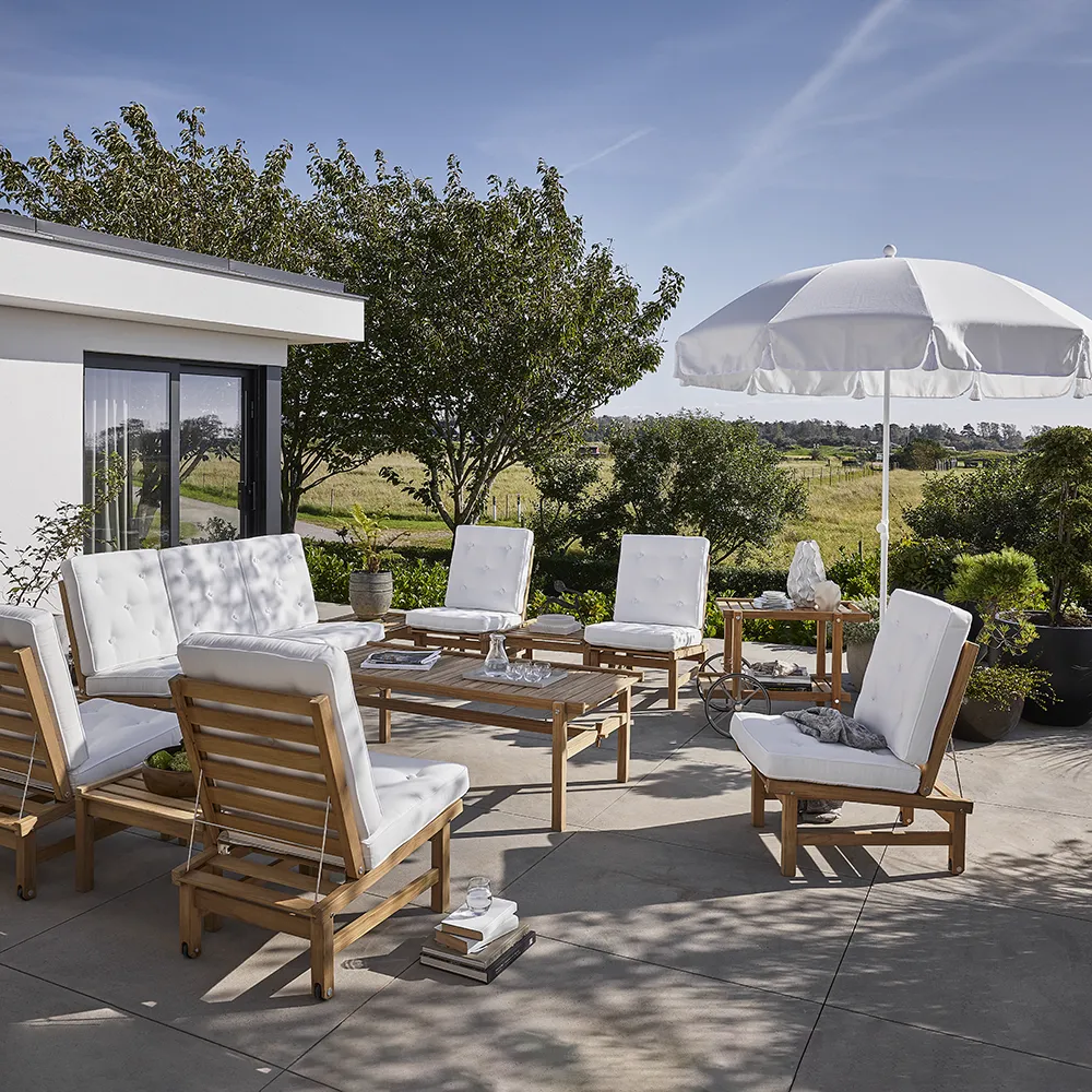 Fåtölj byggbar teak