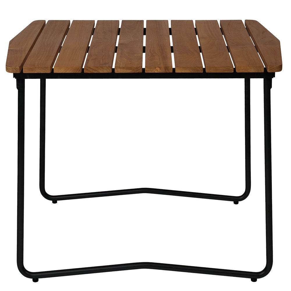 Bord B31 84 Obehandlad teak / svart stativ