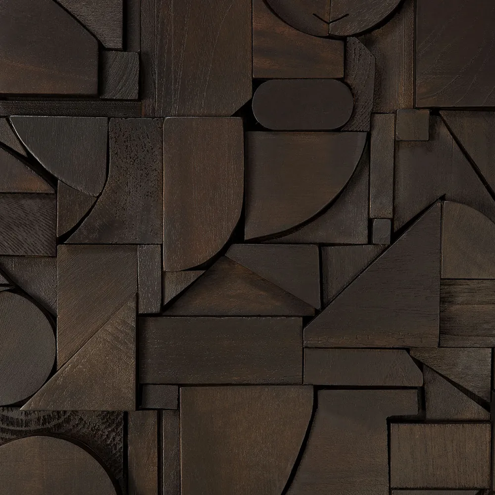 Bricks Väggdekor 100x100 cm Brun