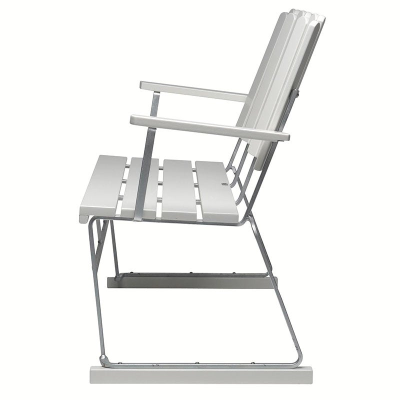 Soffa 6 Vitlackad Ek / Varmförzinkat Stativ