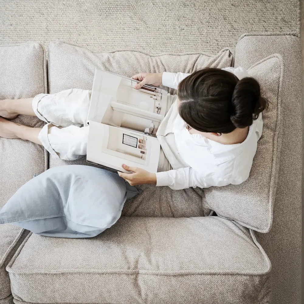 Rawlins soffa 3-sits tyg Bobby beige