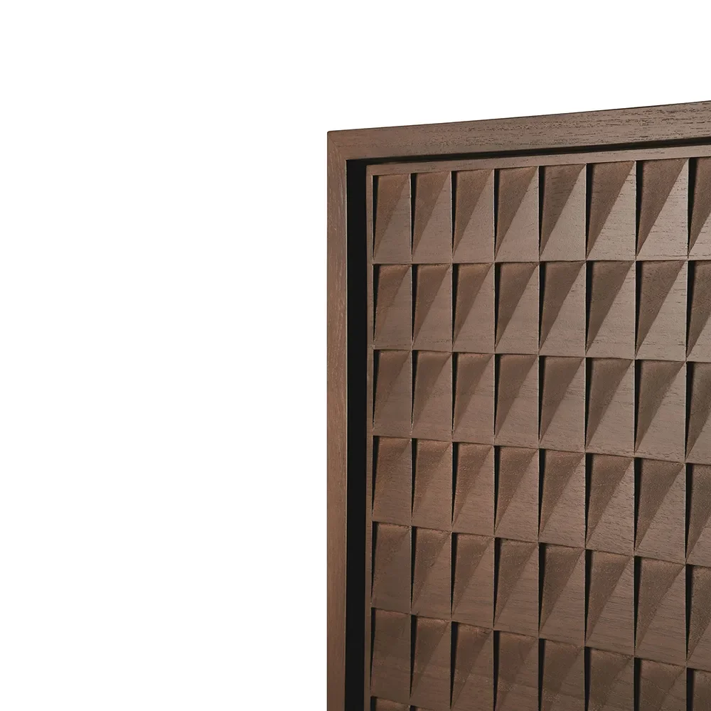 TV-bänk i teak Sono Light Brown L160 cm